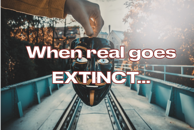 When real goes extinct…